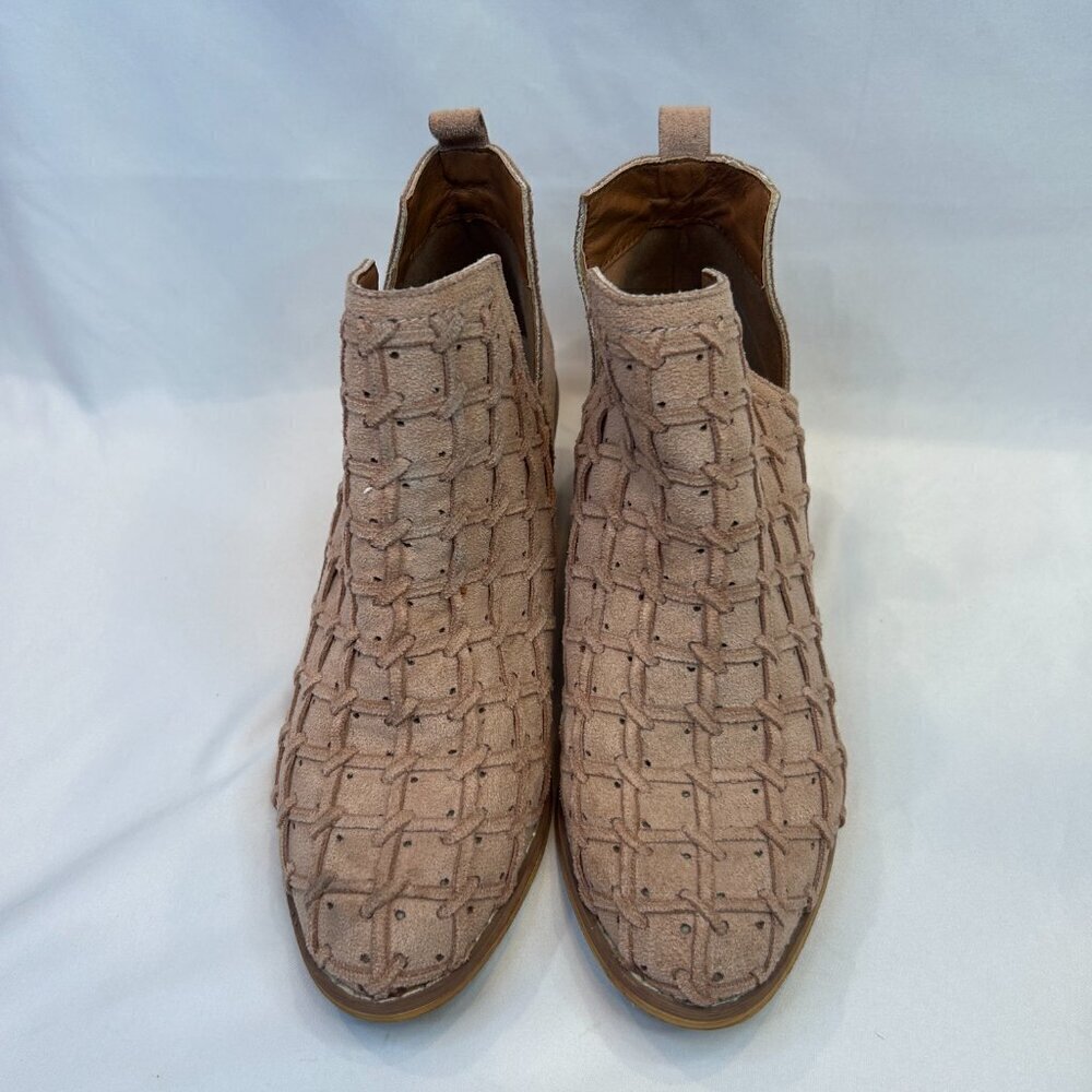 MI.IM Booties Lavin Ankle Faux Suede Booties Size 6 Brown Tan - Picture 2 of 11